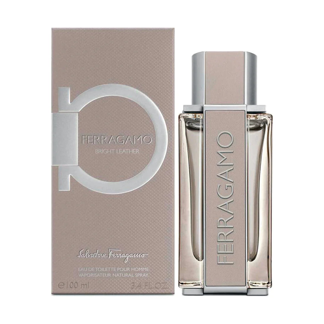 FERRAGAMO BRIGHT LEATHER 3.4 EDT MEN