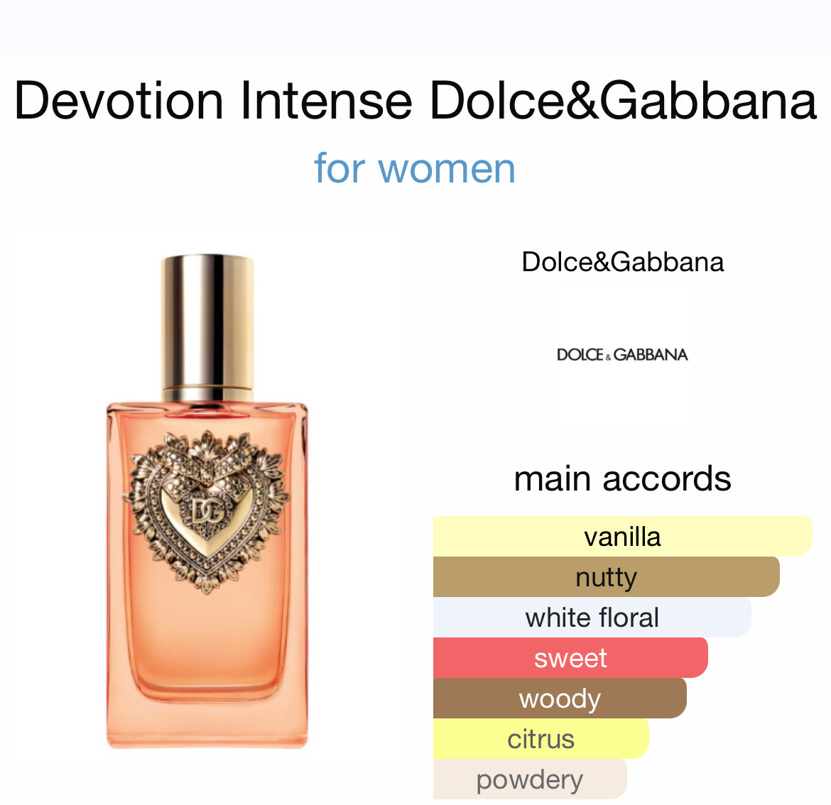 D & G DEVOTION INTENSE 3.4 EDP LADY