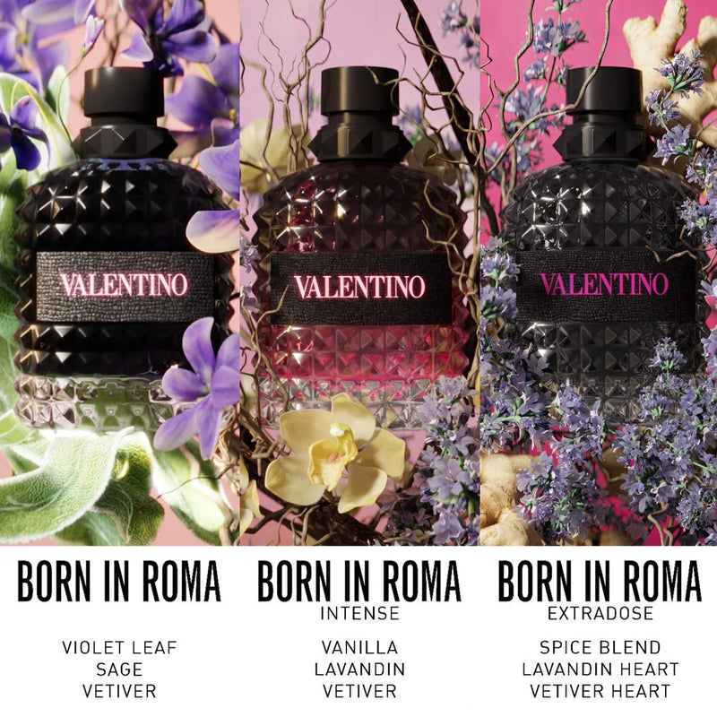 VALENTINO UOMO BORN IN ROMA EXTRADOSE 3.4 PARFUM MAN