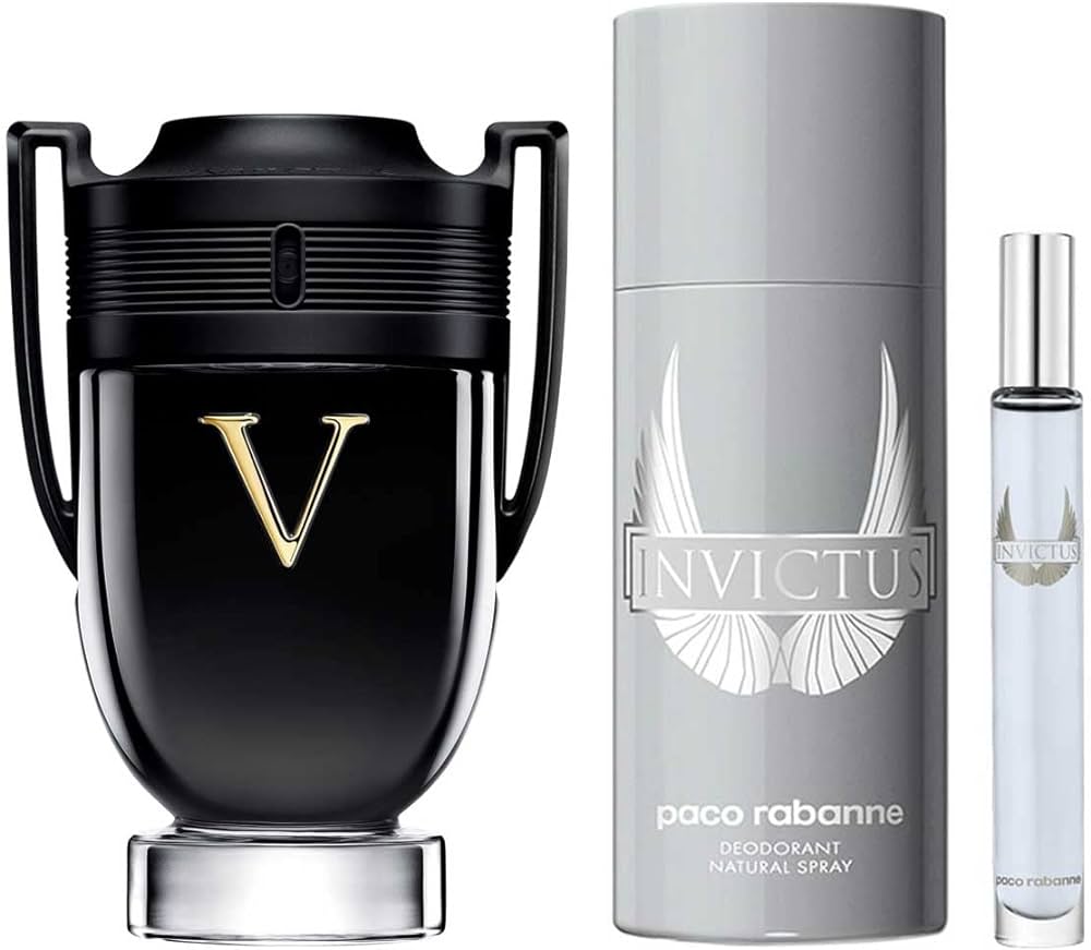 PACO INVICTUS VICTORY 3.4 EDP MAN +5.0 DEO SPRAY +MINI TRAVEL SPRAY(GIFT SET)