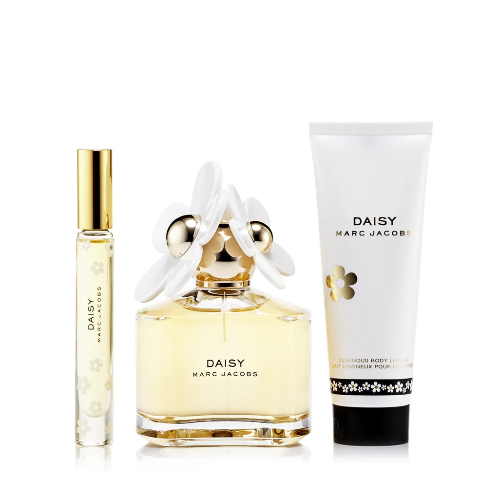 MARC JACOBS DAISY 3.4 EDT LADY+ 2.5 B/L + MINI TRAVEL SPRAY ( GIFT SET )