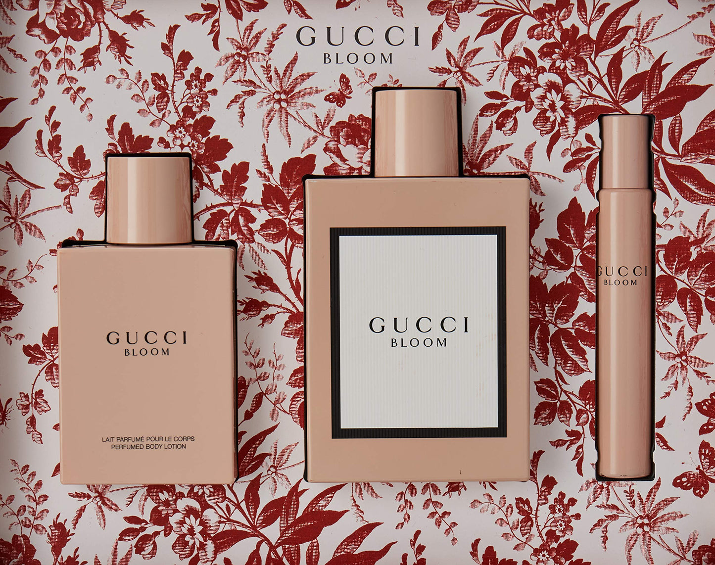 GUCCI BLOOM 3.4 EDP LADY + 3.4 B/L + MINI TRAVEL SPRAY ( GIFT SET )