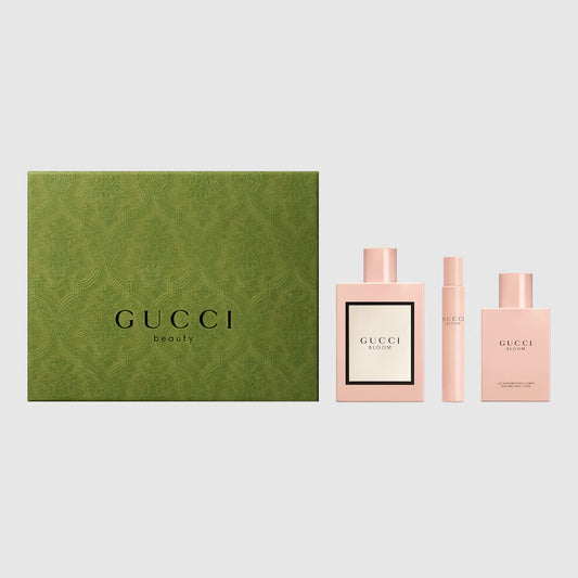 GUCCI BLOOM 3.4 EDP LADY + 3.4 B/L + MINI TRAVEL SPRAY ( GIFT SET )