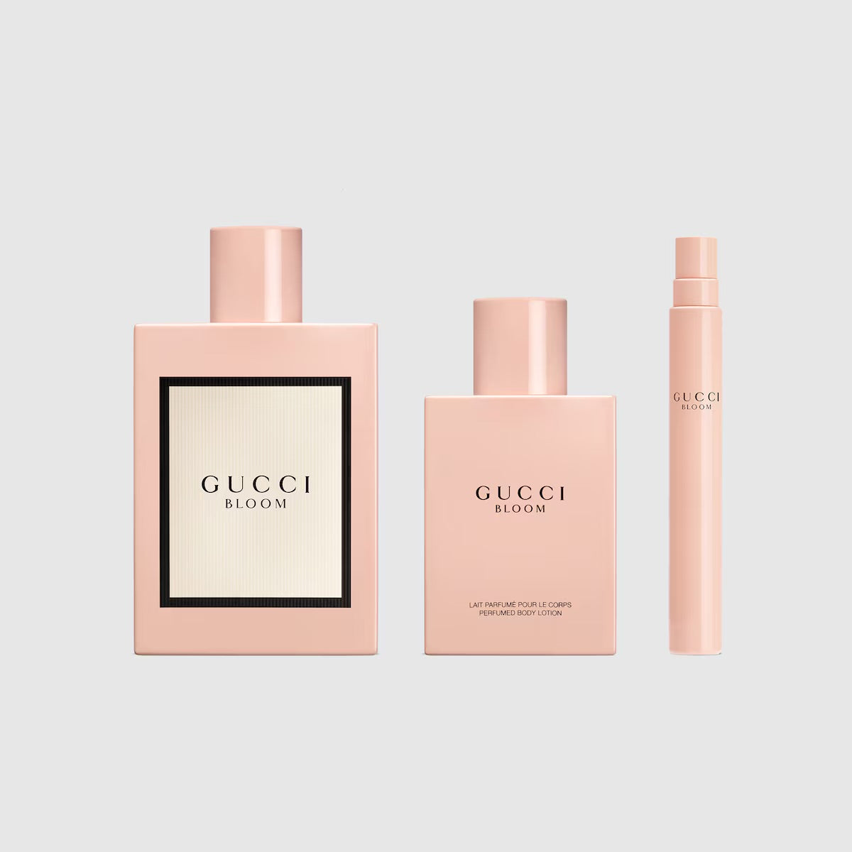GUCCI BLOOM 3.4 EDP LADY + 3.4 B/L + MINI TRAVEL SPRAY ( GIFT SET )