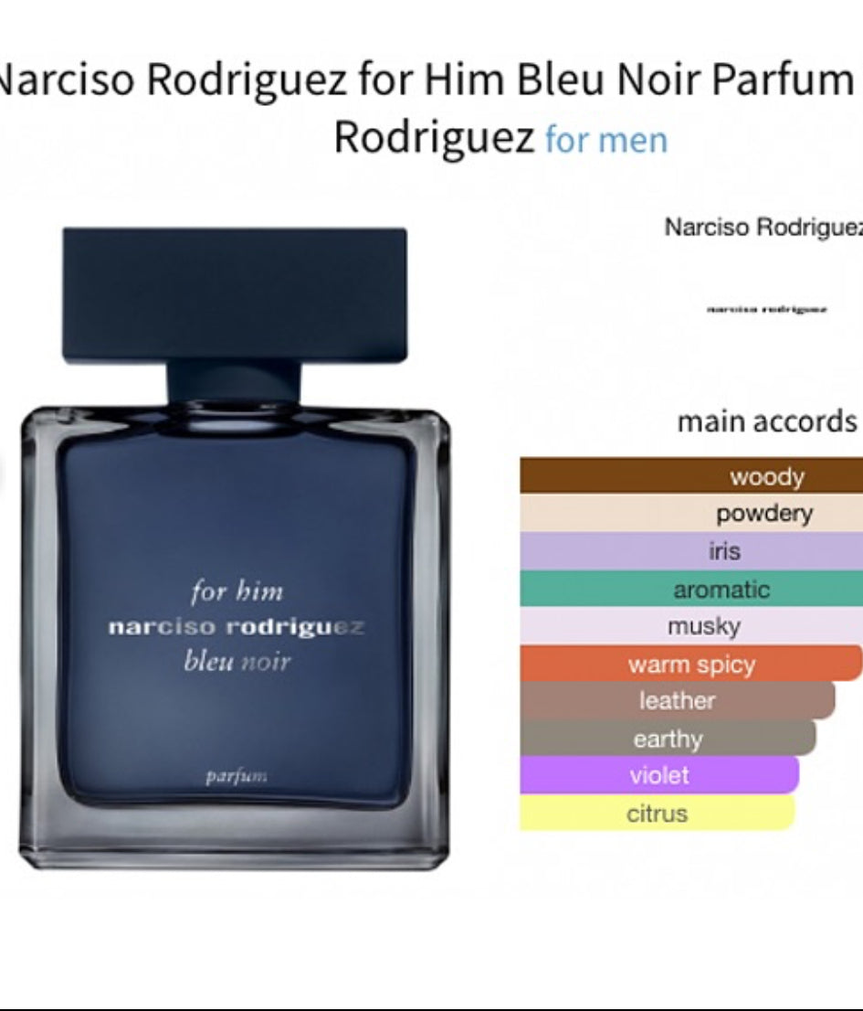 NARCISO RODRIGUEZ BLEU NOIR PARFUM 3.4 MAN