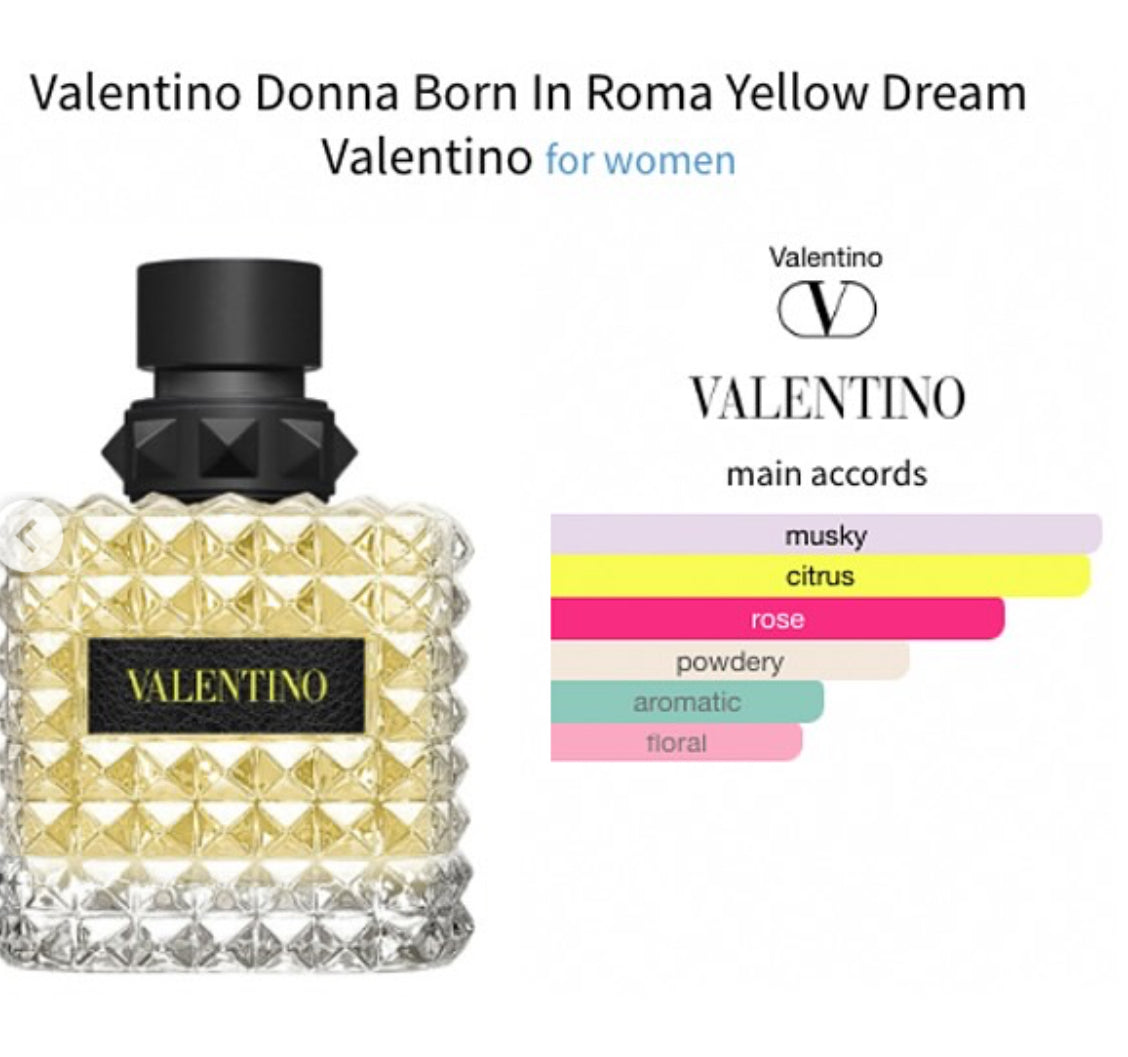 VALENTINO DONNA BORN IN ROMA YELLOW DREAM 3.4 EDP LADY