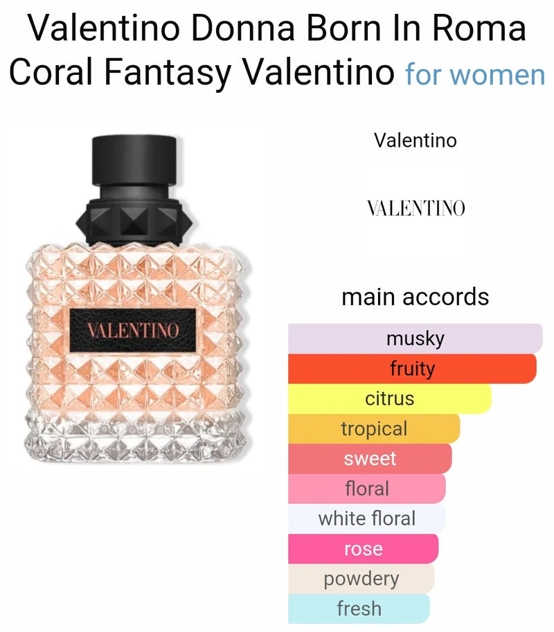 VALENTINO DONNA BORN IN ROMA CORAL FANTASY 3.4 EDP LADY