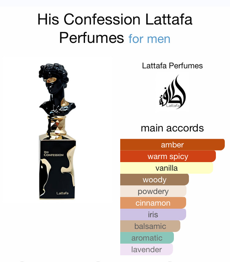LATTAFA HIS CONFESSION 3.4 EDP MAN