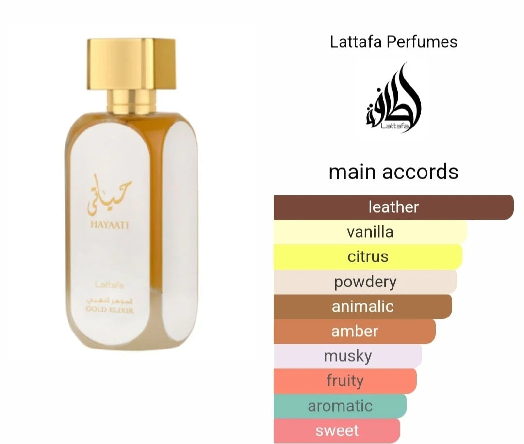 LATTAFA HAYAATI GOLD ELIXIR 3.4 EDP UNISEX