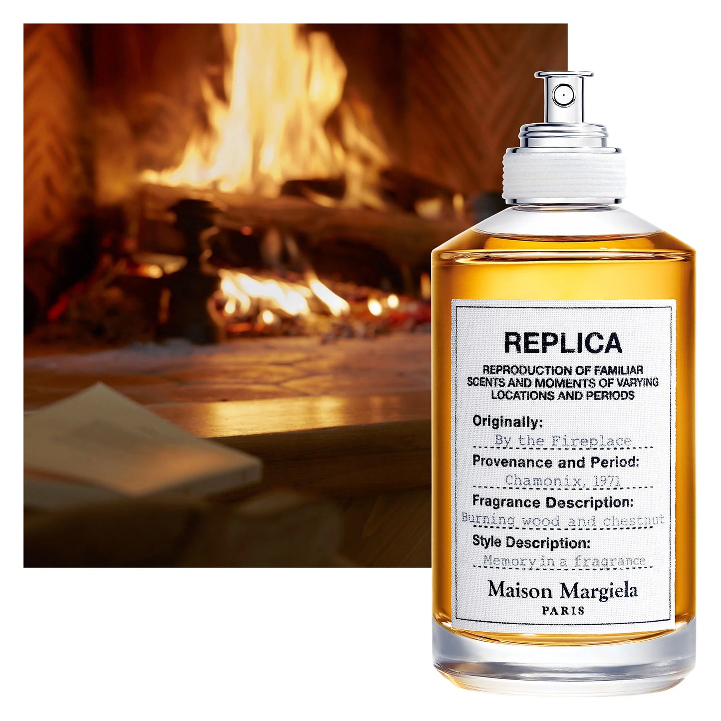 REPLICA BY THE FIREPLACE 3.4 EDT UNISEX ( by MAISON MARGIELA )