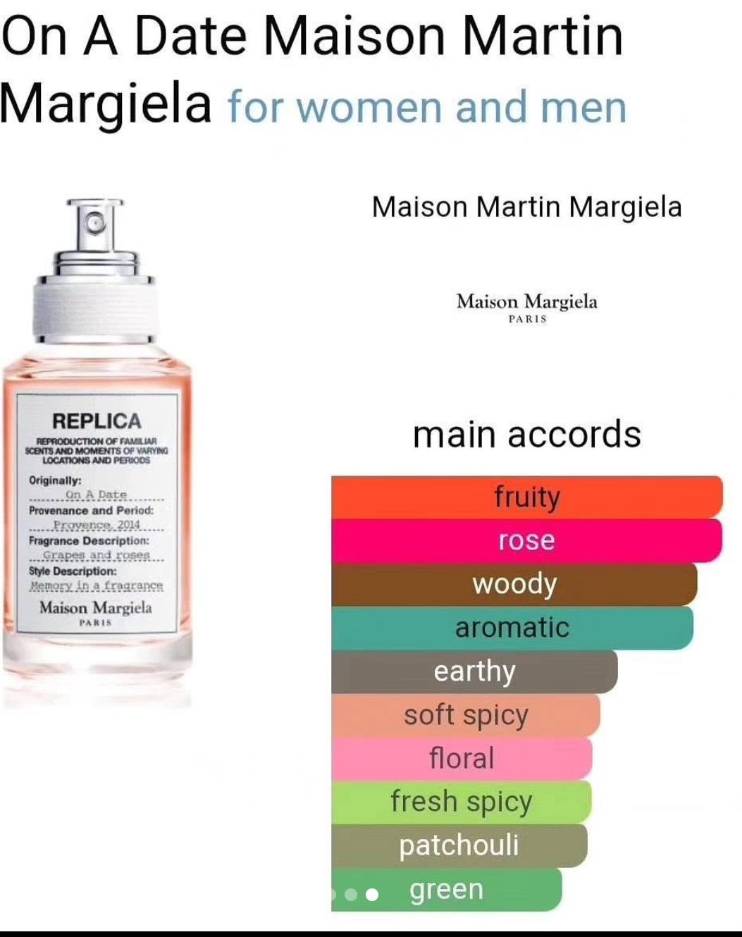 REPLICA ON A DATE 3.4 EDT UNISEX ( by MAISON MARGIELA )