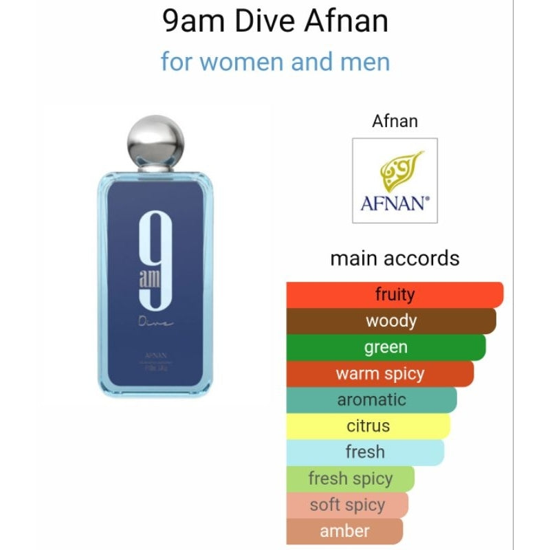 AFNAN 9 AM DIVE 3.4 EDP UNISEX