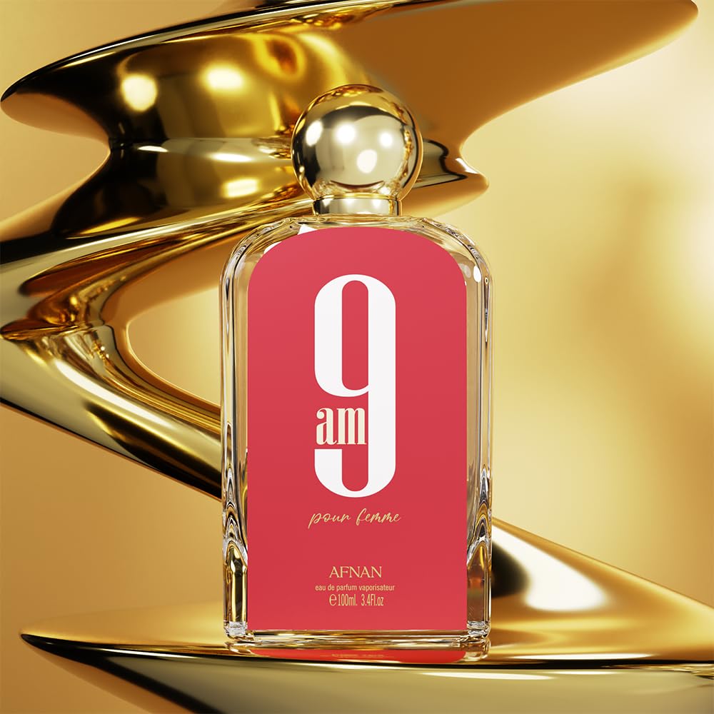AFNAN 9 AM 3.4 EDP LADY ( Peach box & Bottle )