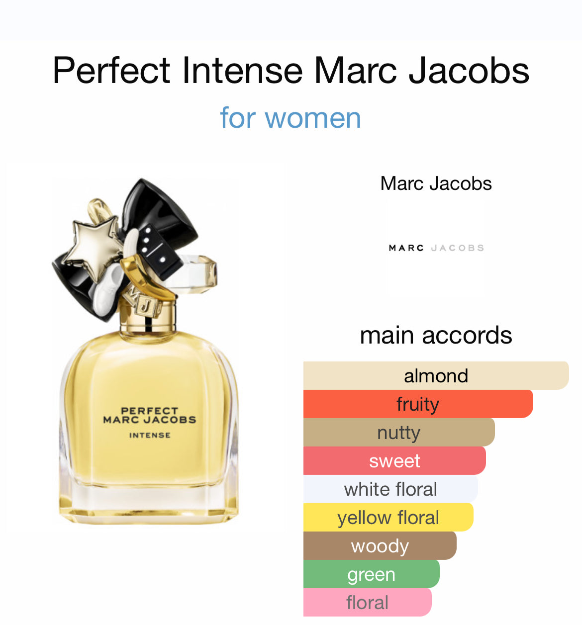 PERFECT INTENSE 3.4 EDP LADY ( by Marc Jacobs )