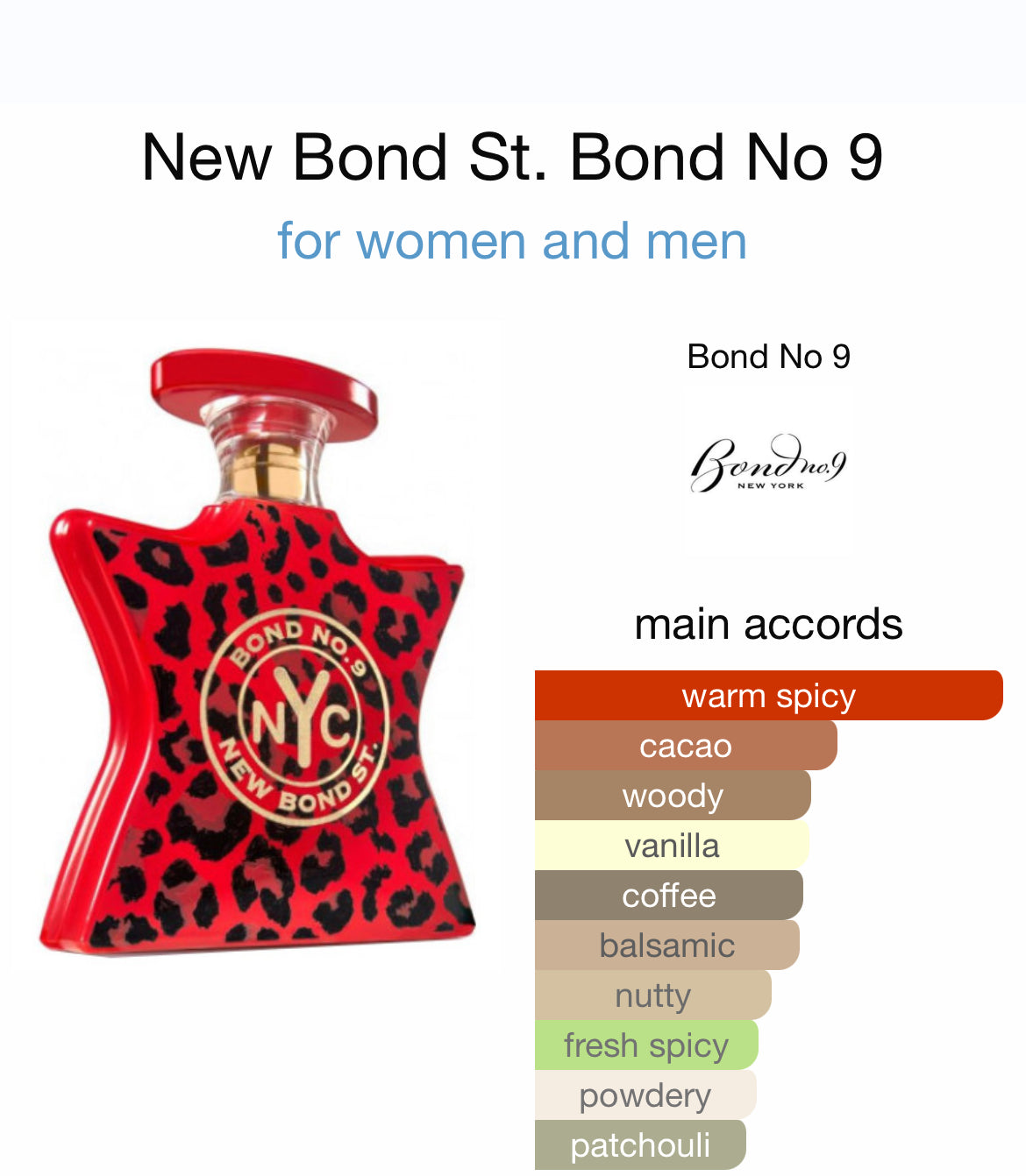 BOND No. 9 NEW BOND ST. 3.4 EDP UNISEX