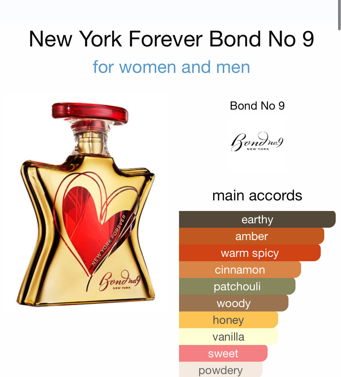 BOND No. 9 NEW YORK FOREVER 3.4 EDP UNISEX