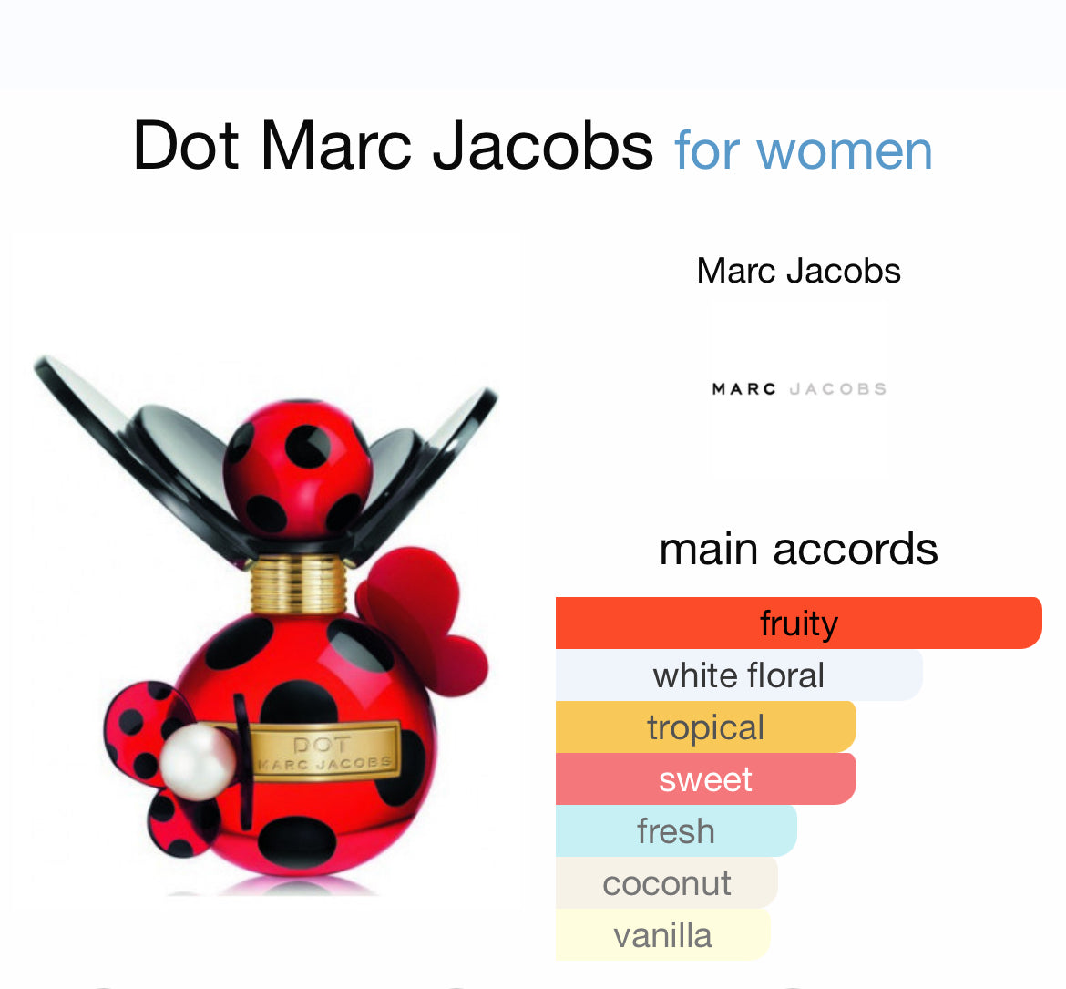 DOT 3.4 EDP LADY ( by Marc Jacobs )