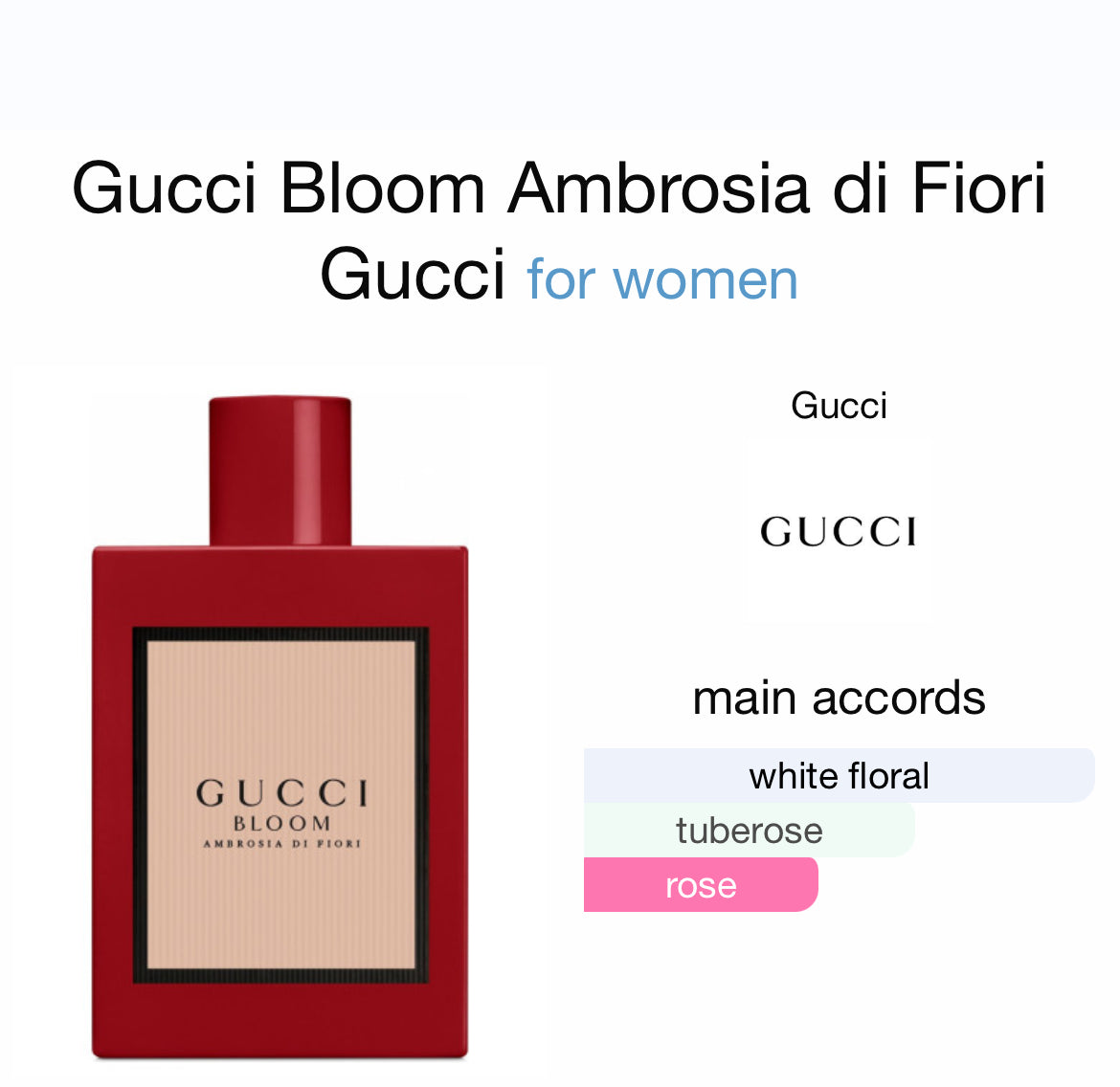 GUCCI BLOOM AMBROSIA DI FIORI 3.4 EDP LADY