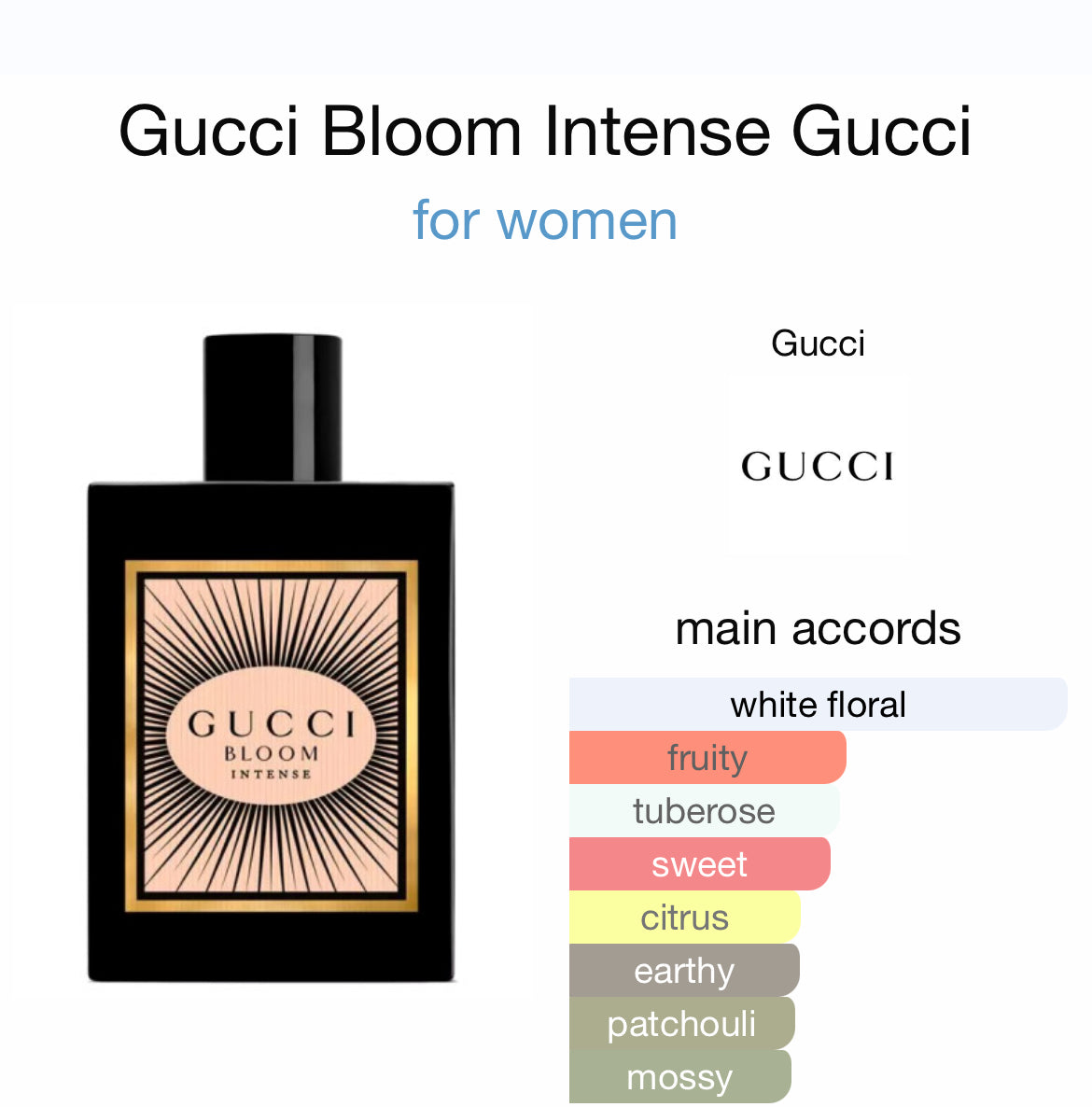 GUCCI BLOOM INTENSE 3.4 EDP LADY