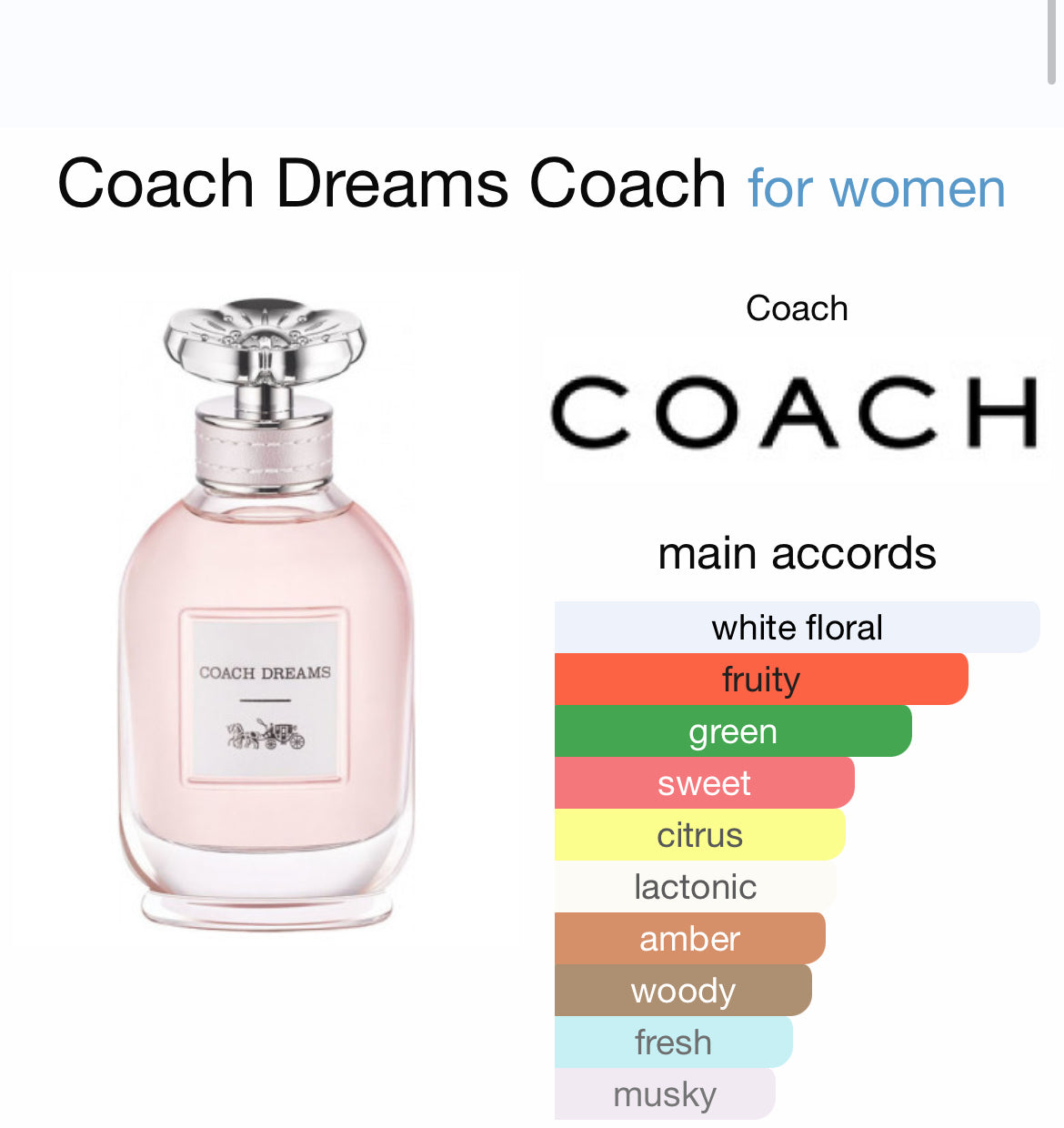COACH DREAMS 3.0 EDP LADY