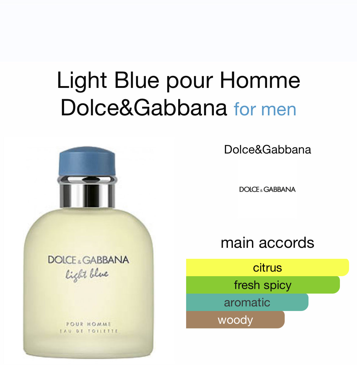 D & G LIGHT BLUE 4.2 EDT MAN