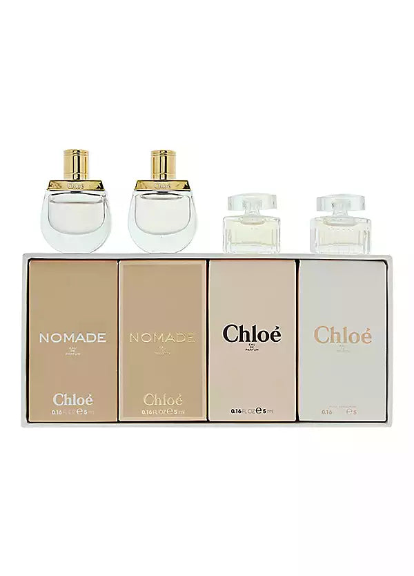 CHLOE MINI SET 4 x 0.16 OZ LADY ( NOMADE EDT - EDP and CHLOE EDT - EDP ) (GIFT SET)