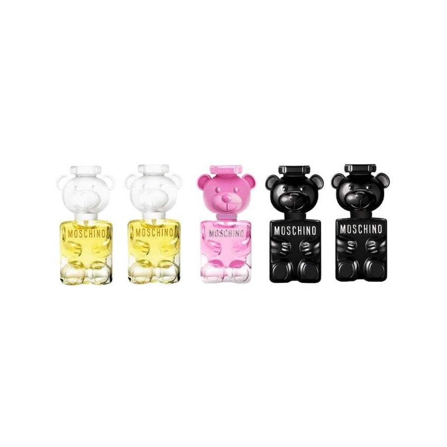 MOSCHINO MINI SET 5 x 0.17 OZ L & M ( 2 X TOY(2) - 1 x TOY BOY - 2 x BUBBLE GUM) ( GIFT SET )