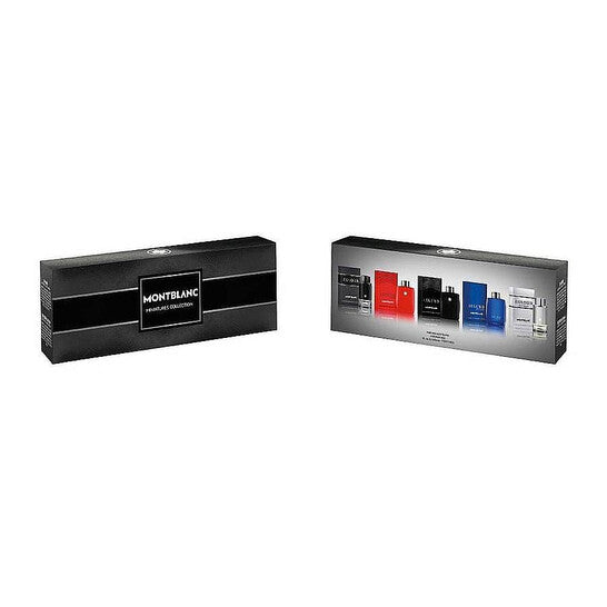 MONT BLANC MINI SET 5 x 0.15 OZ MAN (EXPLORER-RED-LEGEND-BLUE-PLATINUM) (GIFT SET)