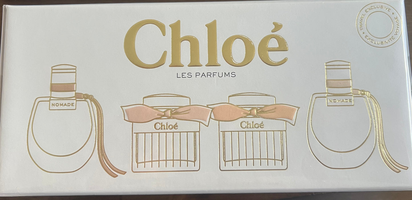 CHLOE MINI SET 4 x 0.16 OZ LADY ( NOMADE EDT - EDP and CHLOE EDT - EDP ) (GIFT SET)