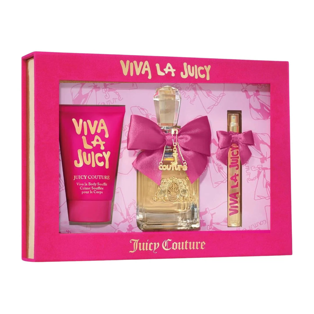 JUICY COUTURE VIVA LA JUICY 3.4 EDP LADY + 4.2 B/L + MINI TRAVEL SPRAY ( GIFT SET)