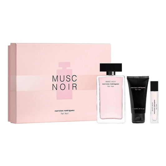 NARCISO RODRIGUEZ MUSC NOIR  3.4 EDP LADY + 1.7 B/L + MINI TRAVEL SPRAY ( GIFT SET)