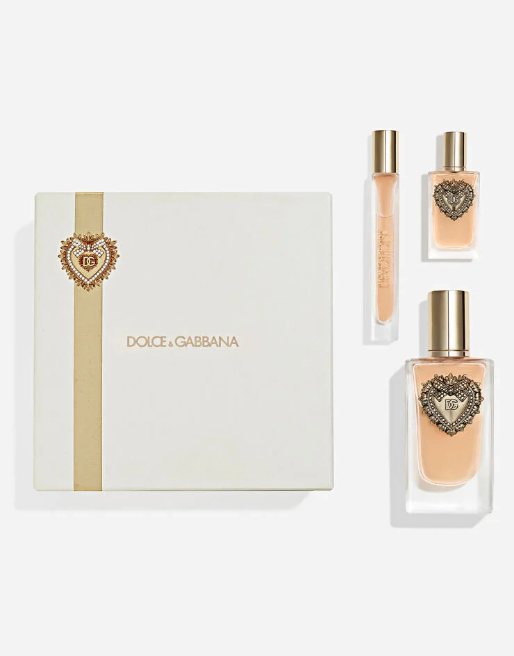 D & G DEVOTION 3.4 EDP LADY + 0.33 OZ MINI SPRAY + 0.17 OZ MINI SPRAY ( GIFT SET )
