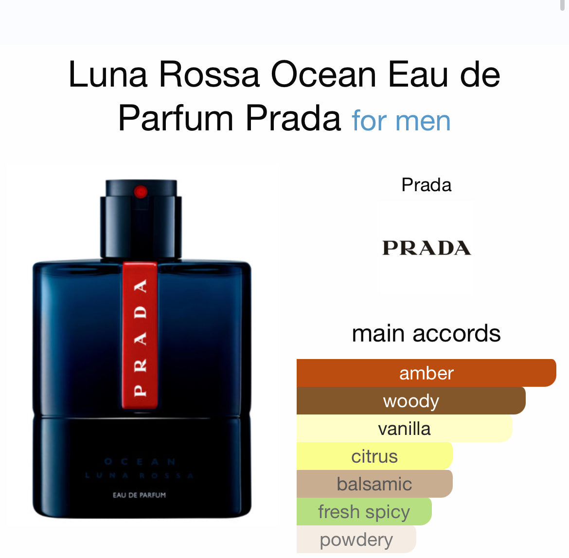 PRADA LUNA ROSSA OCEAN 3.4 EDP MAN