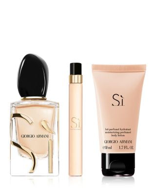 ARMANI SI 3.4 EDP LADY + 1.7 B/L + MINI TRAVEL SPRAY ( GIFT SET)
