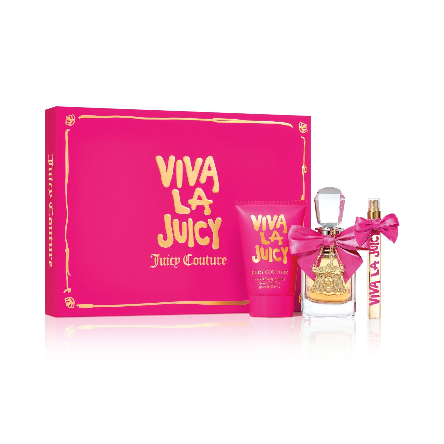 JUICY COUTURE VIVA LA JUICY 3.4 EDP LADY + 4.2 B/L + MINI TRAVEL SPRAY ( GIFT SET)