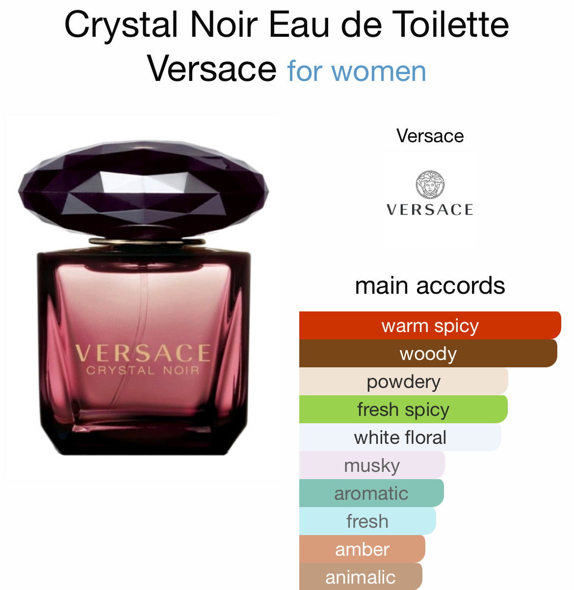 VERSACE CRYSTAL NOIR 1.7 EDT LADY
