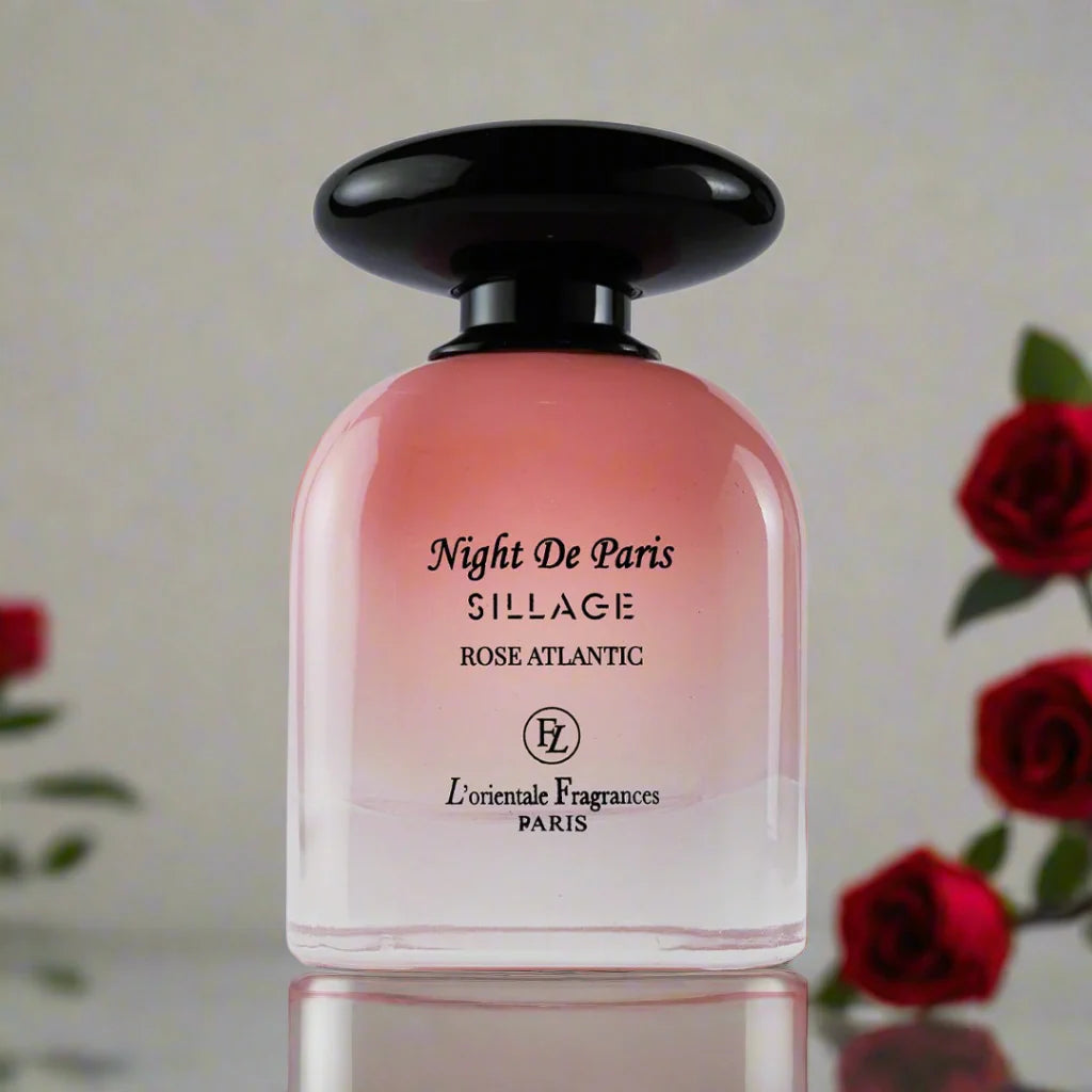 NIGHT De PARIS SILLAGE ROSE ATLANTIC 3.4 EDP LADY ( by L' Orientale Fragrances Paris )
