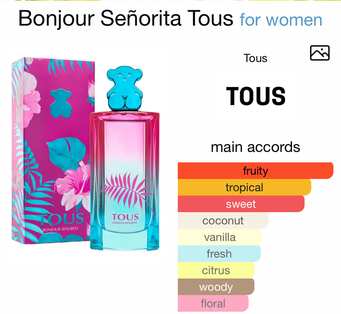 TOUS BONJOUR SENORITA 3.0 EDT LADY