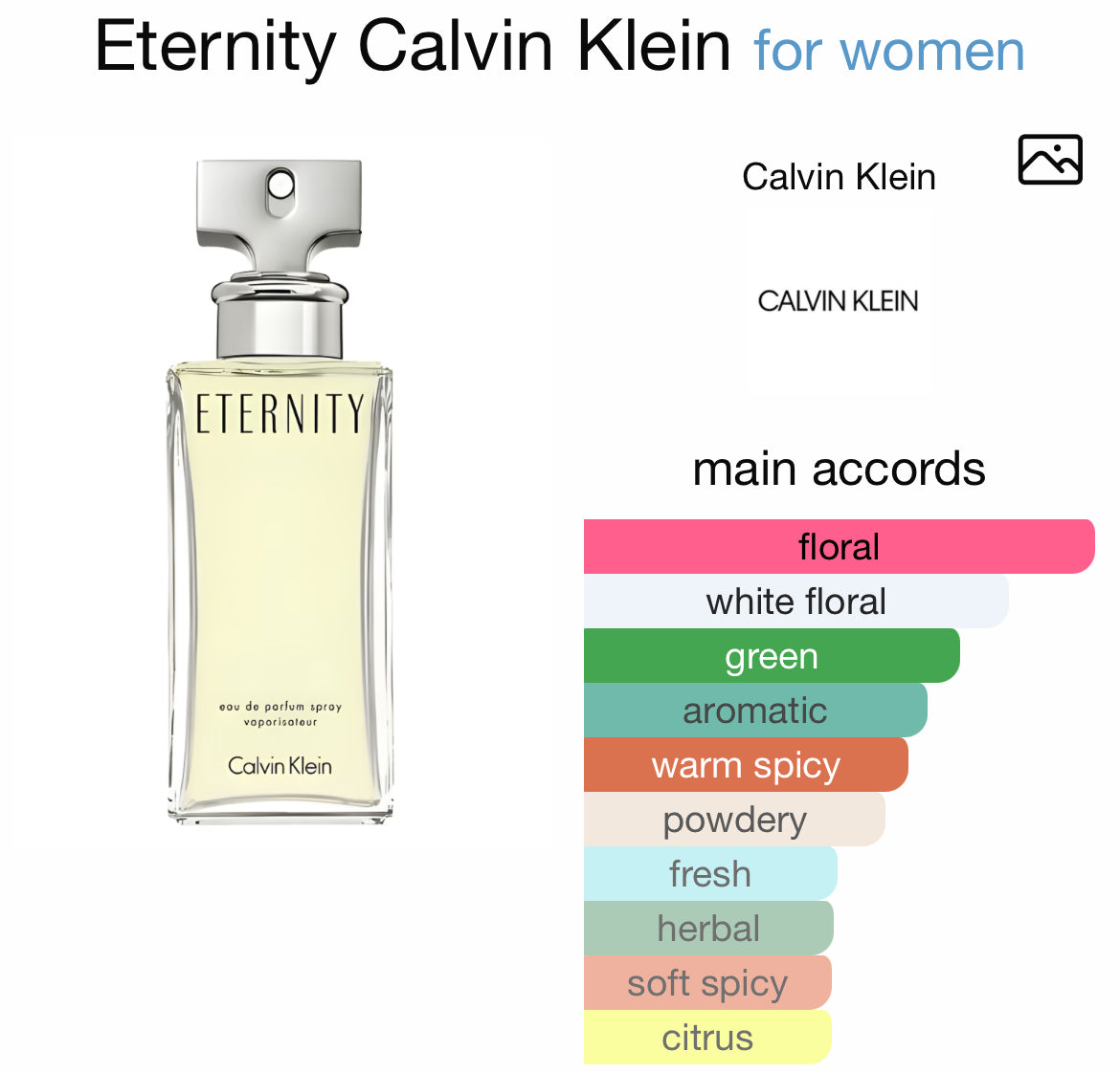 ETERNITY 3.4 EDP LADY ( by Calvin Klein )