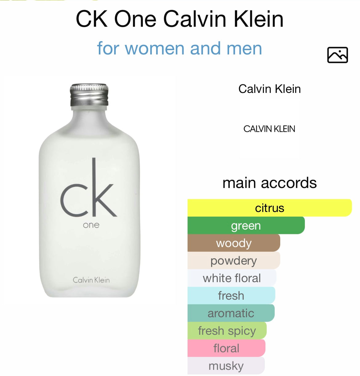 CK ONE 6.7 EDT UNISEX ( by Calvin Klein )