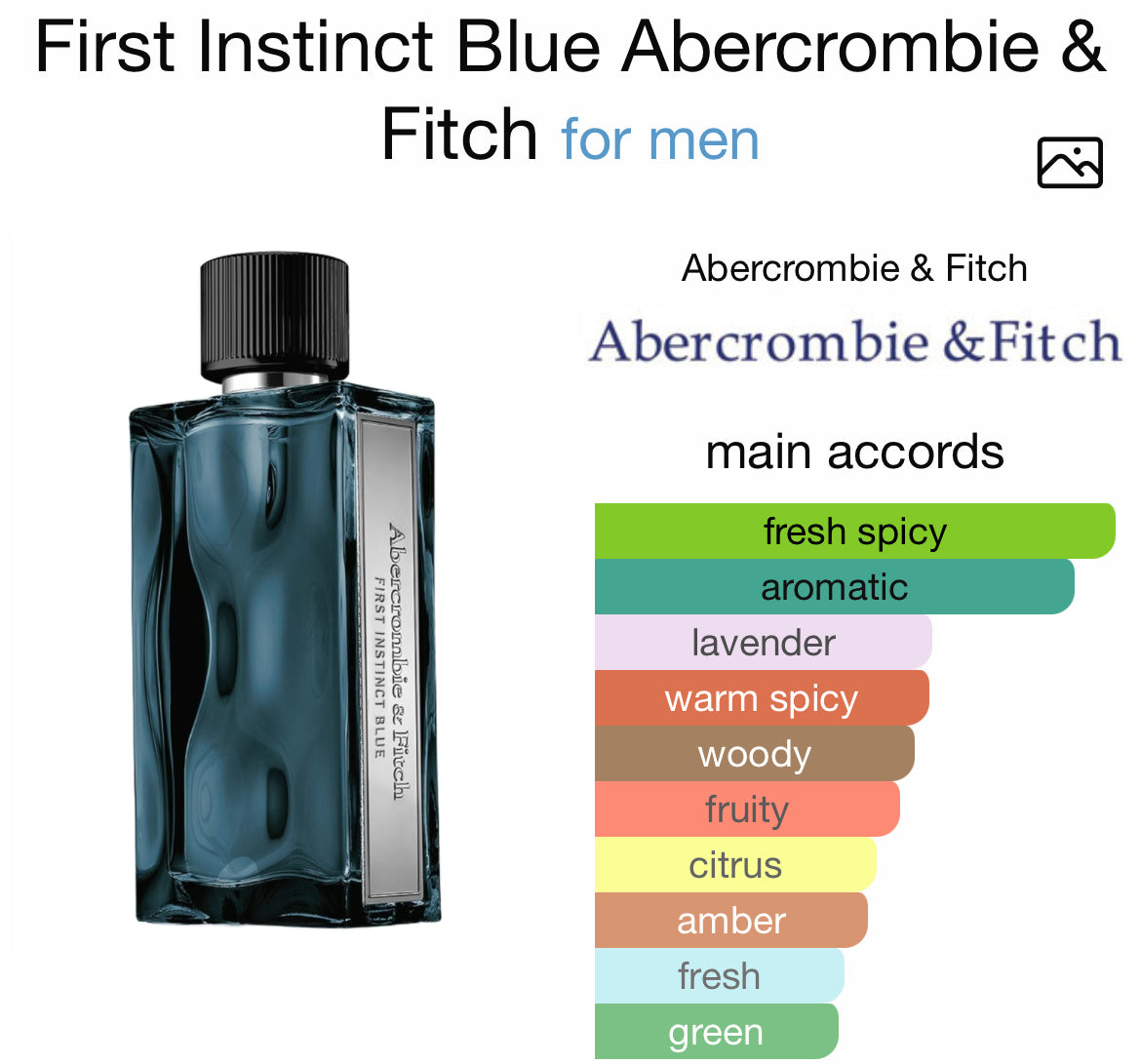 FIRST INSTINCT BLUE 3.4 EDT MAN (by Abercrombie & Fitch)
