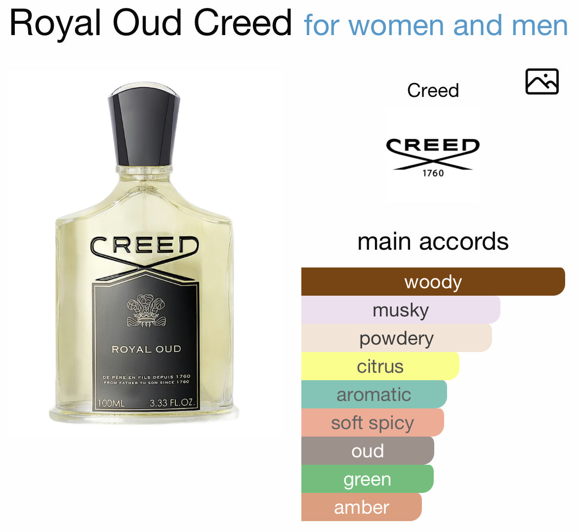 CREED ROYAL OUD 3.4 EDP UNISEX