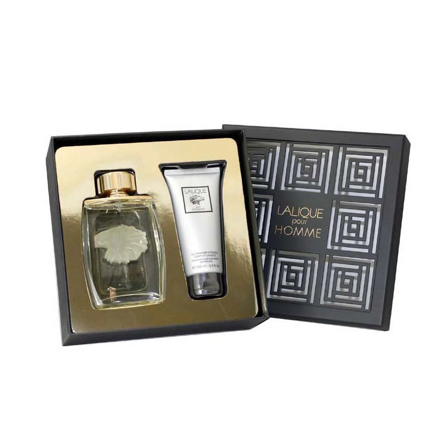 LALIQUE POUR HOMME 4.2 EDP MAN + 3.4 Shower Gel ( GIFT SET )