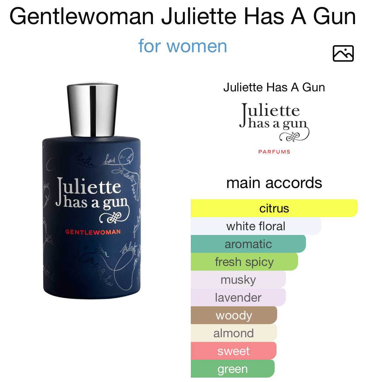 JULIETTE HAS A GUN " GENTLEWOMAN " 3.4 EDP LADY