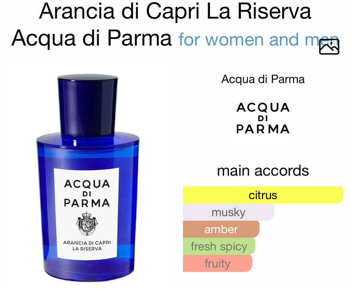ACQUA DI PARMA ARANCIA Di CAPRI LA RISERVA 6.0 EDP UNISEX