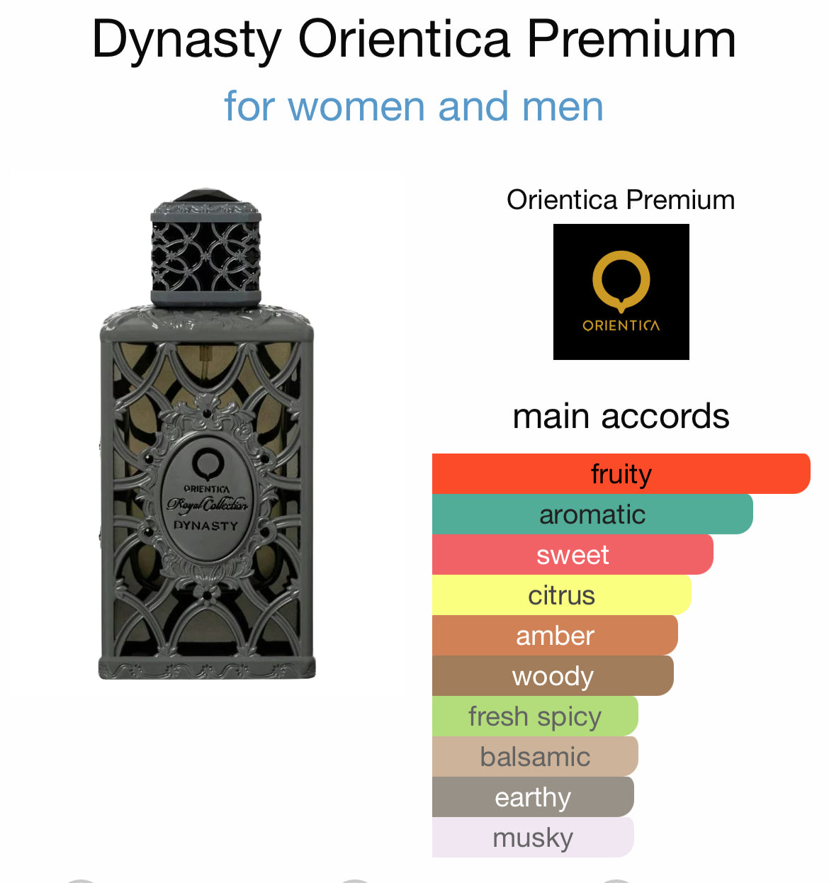 ORIENTICA ROYAL DYNASTY 2.7 EDP UNISEX