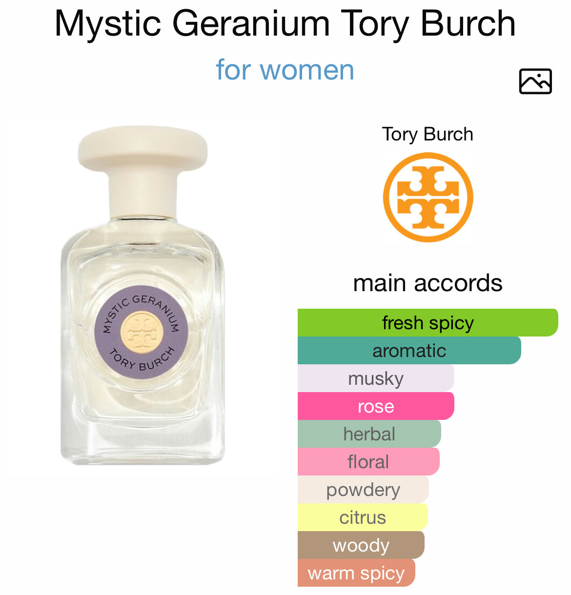 MYSTIC GERANIUM 3.0 EDP LADY ( by Tory Burch )