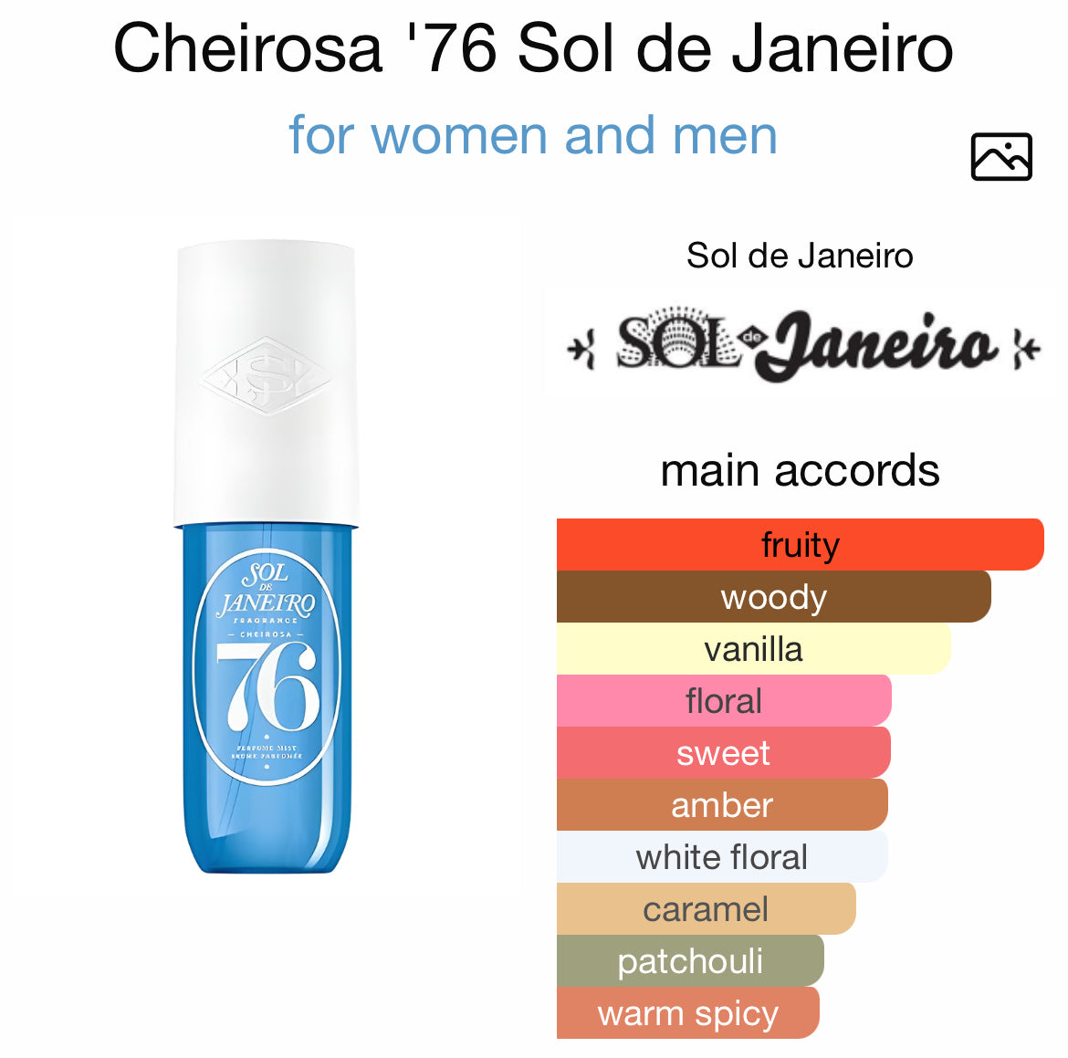 SOL De JANEIRO CHEIROSA ( 76 ) 3.0 PERFUME MIST LADY