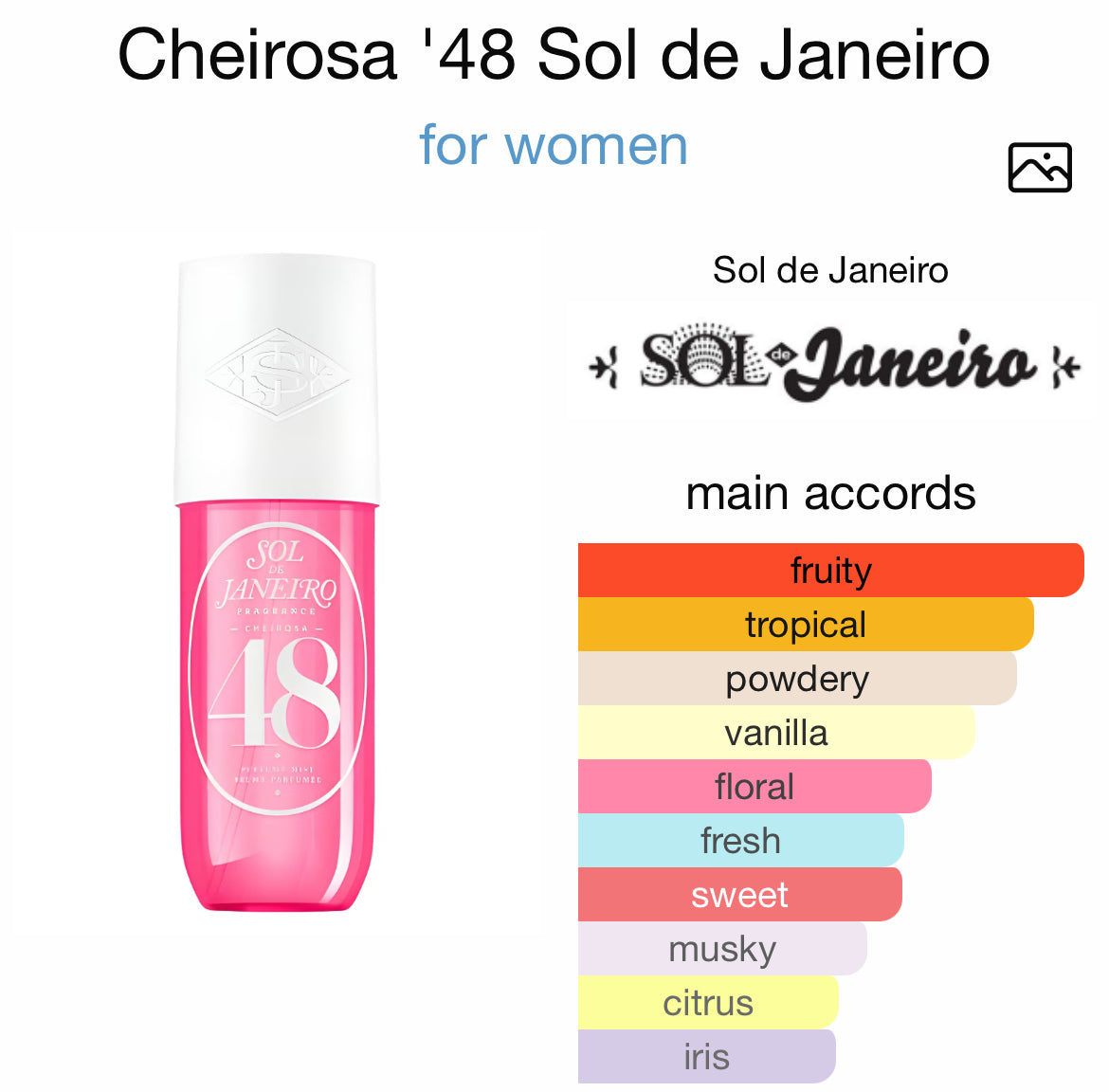 SOL De JANEIRO CHEIROSA ( 48 ) 3.0 PERFUME MIST LADY
