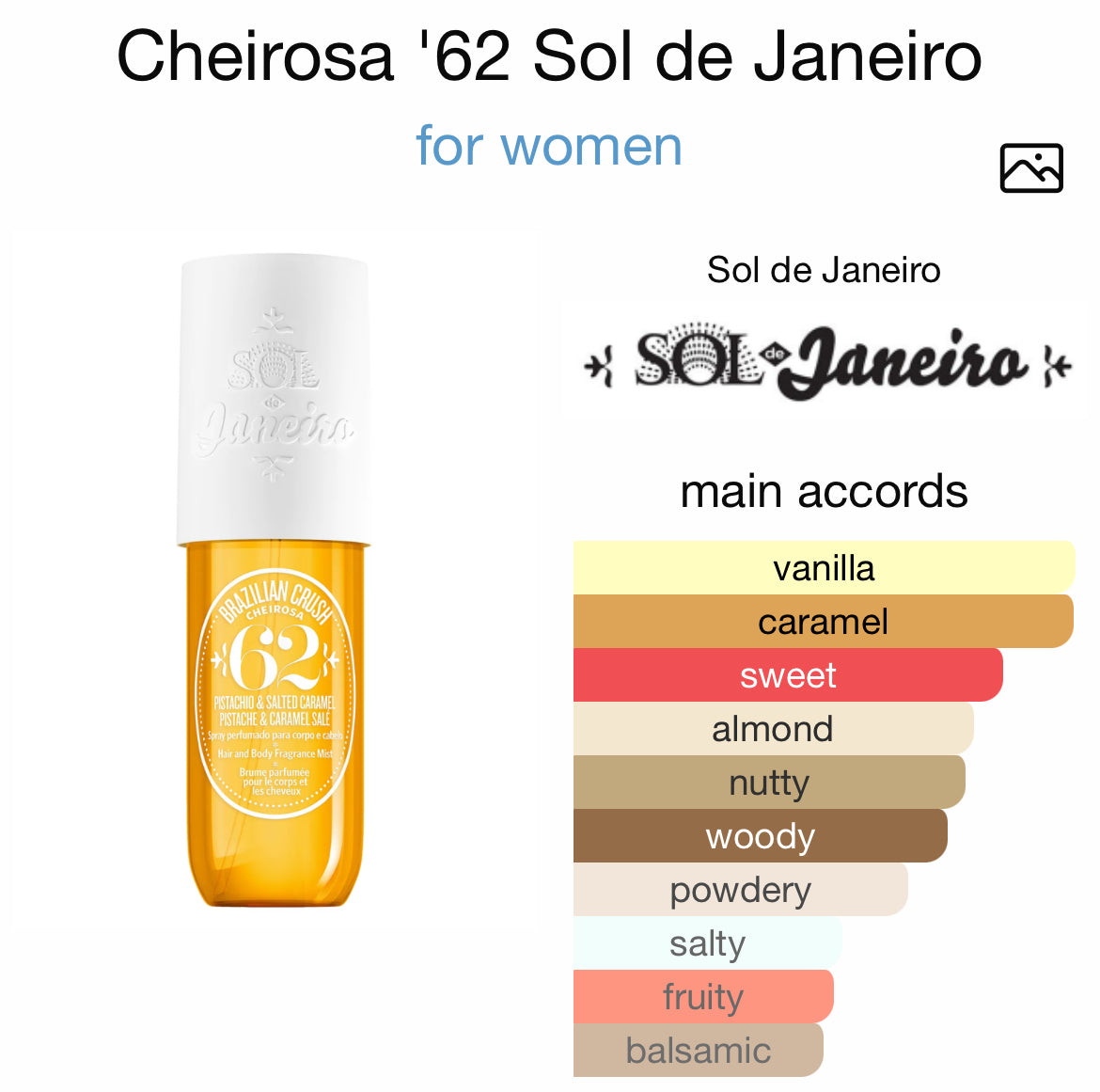 SOL De JANEIRO CHEIROSA ( 62 ) 3.0 PERFUME MIST LADY